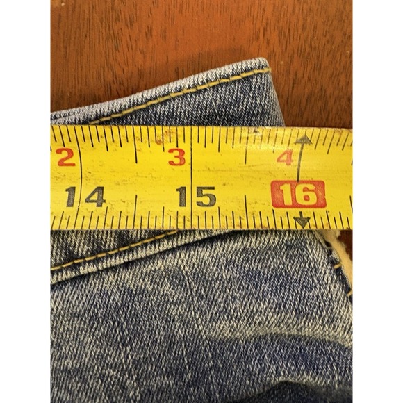 Vtg Y2K Gap Lean Jeans Women's Sz 10 Stretch Low Rise Flare Med Wash 30" Inseam - Picture 12 of 13